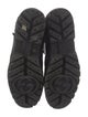 Gucci Web Accent Leather Hiking Boots