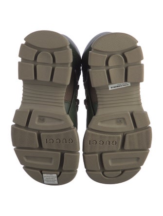 Gucci Leather Colorblock Pattern Hiking Boots