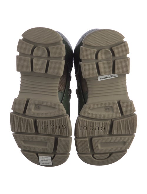 Gucci Leather Colorblock Pattern Hiking Boots