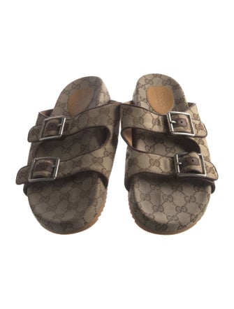Gucci GG Canvas Canvas Slides