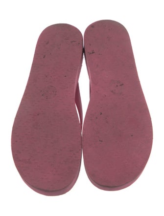 Gucci Chevron Thong Sandal Double G Logo Flip Flops