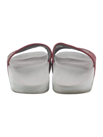 Gucci Web Accent Canvas Slides