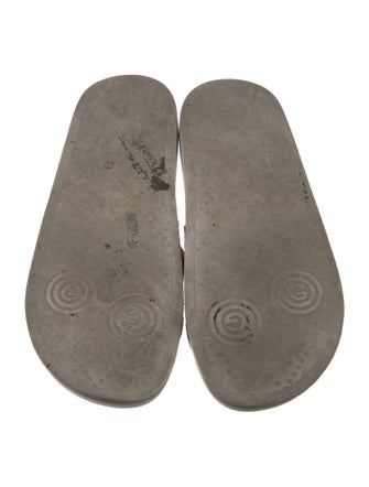 Gucci Web Accent Canvas Slides