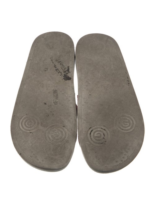 Gucci Web Accent Canvas Slides