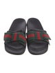Gucci Web Accent Leather Slides