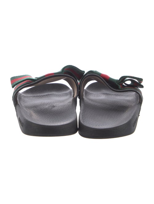 Gucci Web Accent Leather Slides