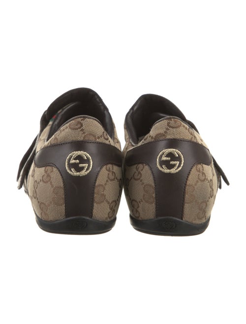 Gucci GG Canvas Leather Oxfords