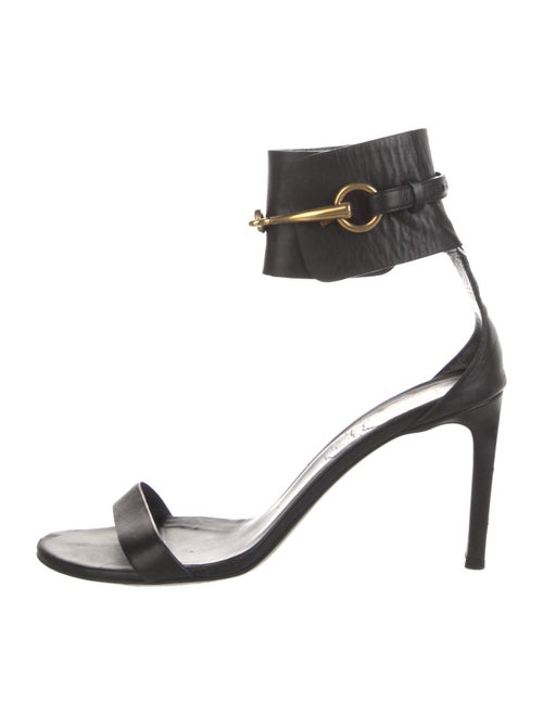 Gucci Horsebit Accent Leather Sandals