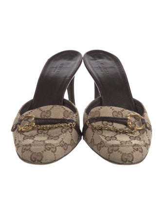 Gucci GG Canvas Canvas Mules