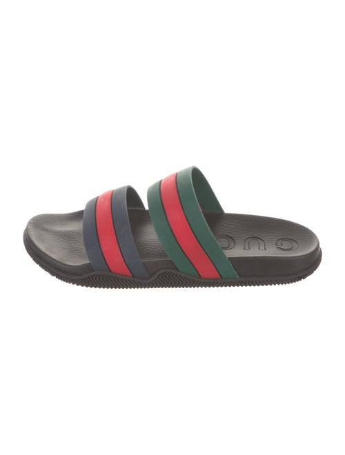 Gucci Web Accent Rubber Slides