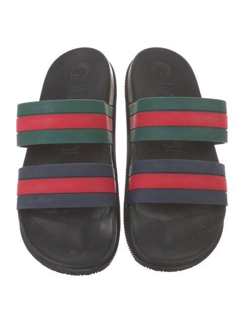 Gucci Web Accent Rubber Slides