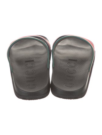 Gucci Web Accent Rubber Slides