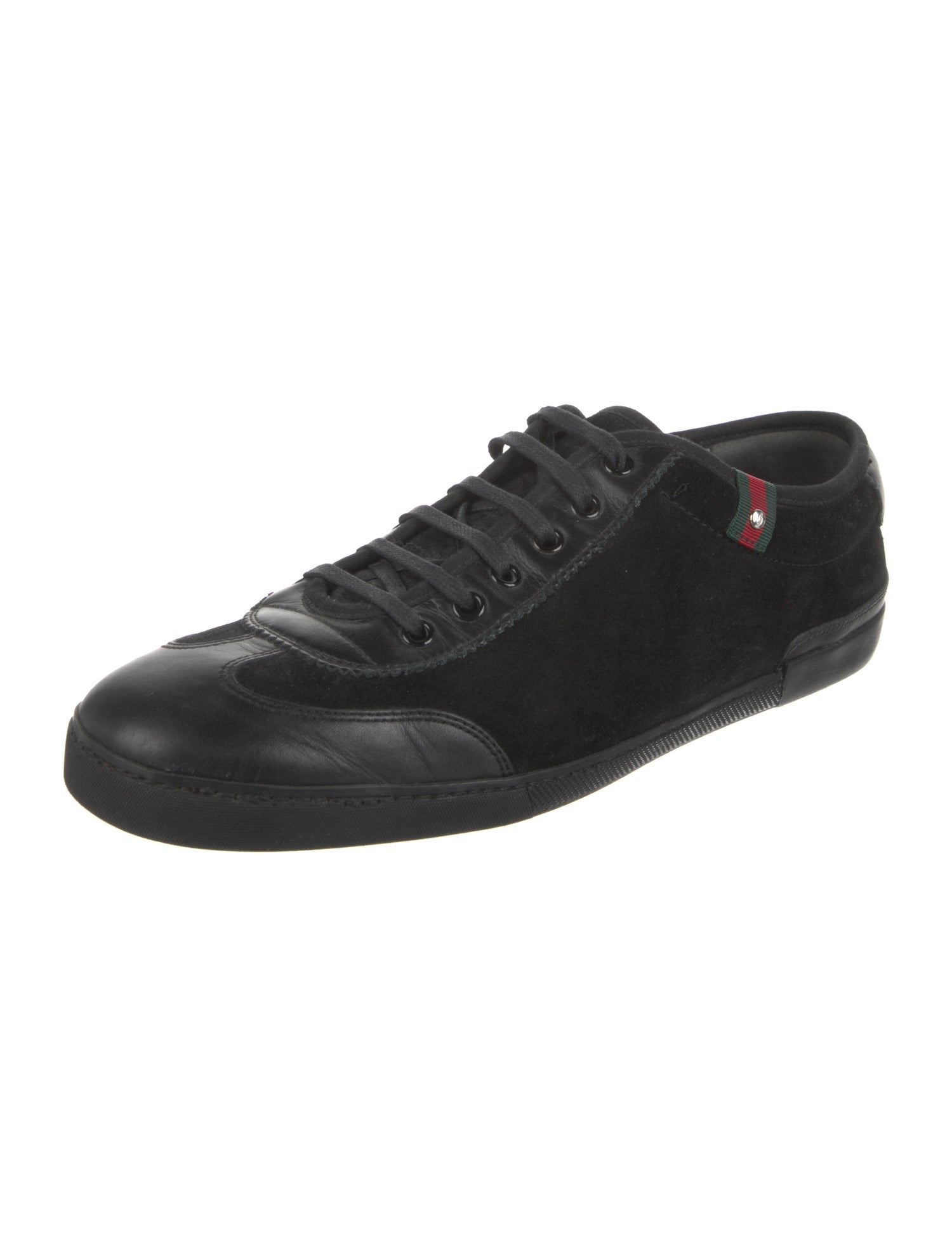 Gucci GG Supreme Leather Trim Embellishment Sneakers