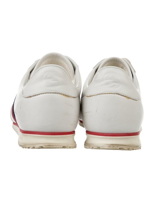 Gucci Web Accent Leather Sneakers