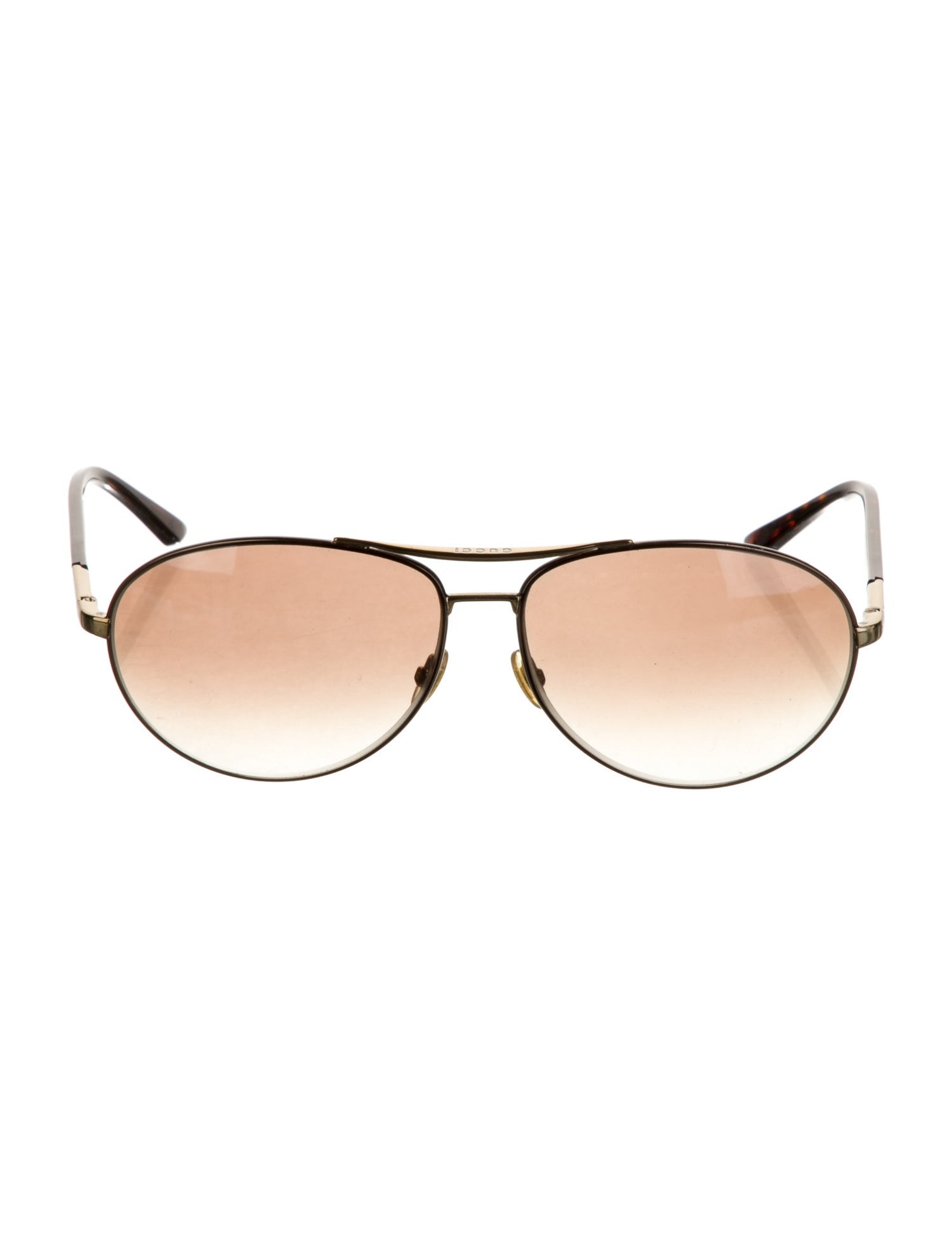 Gucci Interlocking G Logo Aviator Sunglasses