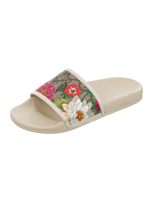 Gucci Flora Print Slides