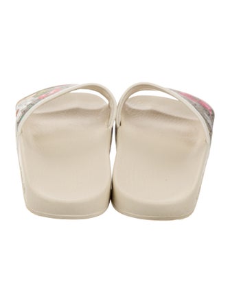 Gucci Flora Print Slides