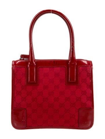 Gucci Handle Bags GG Canvas Top Bag Vintage