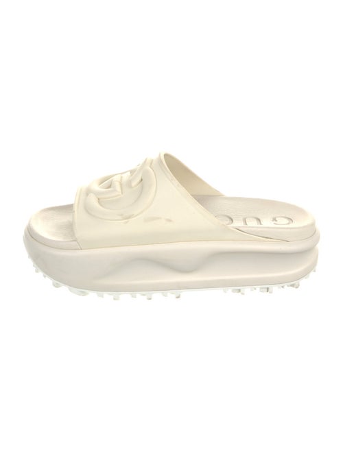 Gucci Interlocking G Logo Rubber Slides