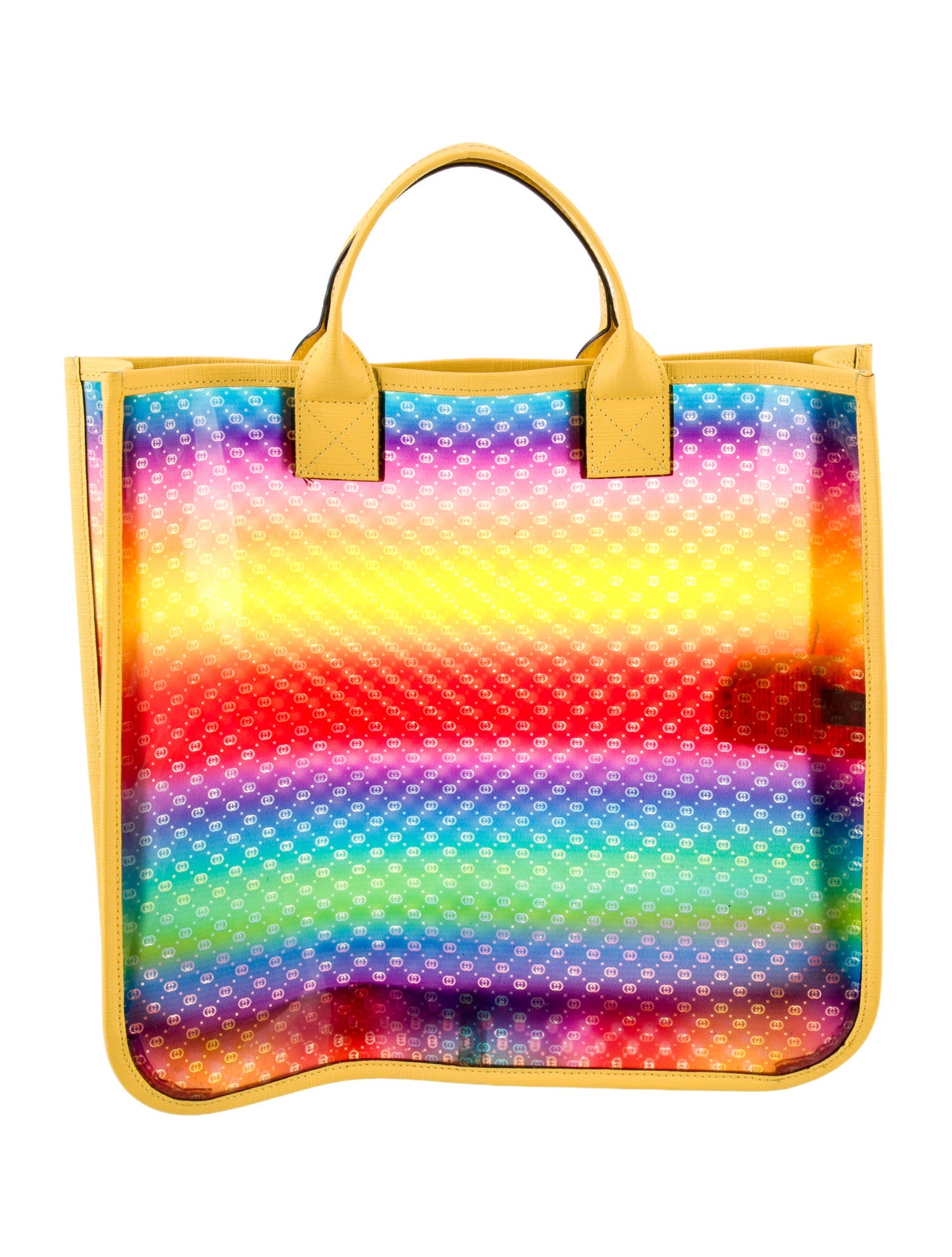 Gucci Vinyl and Leather Kids Tote Bag