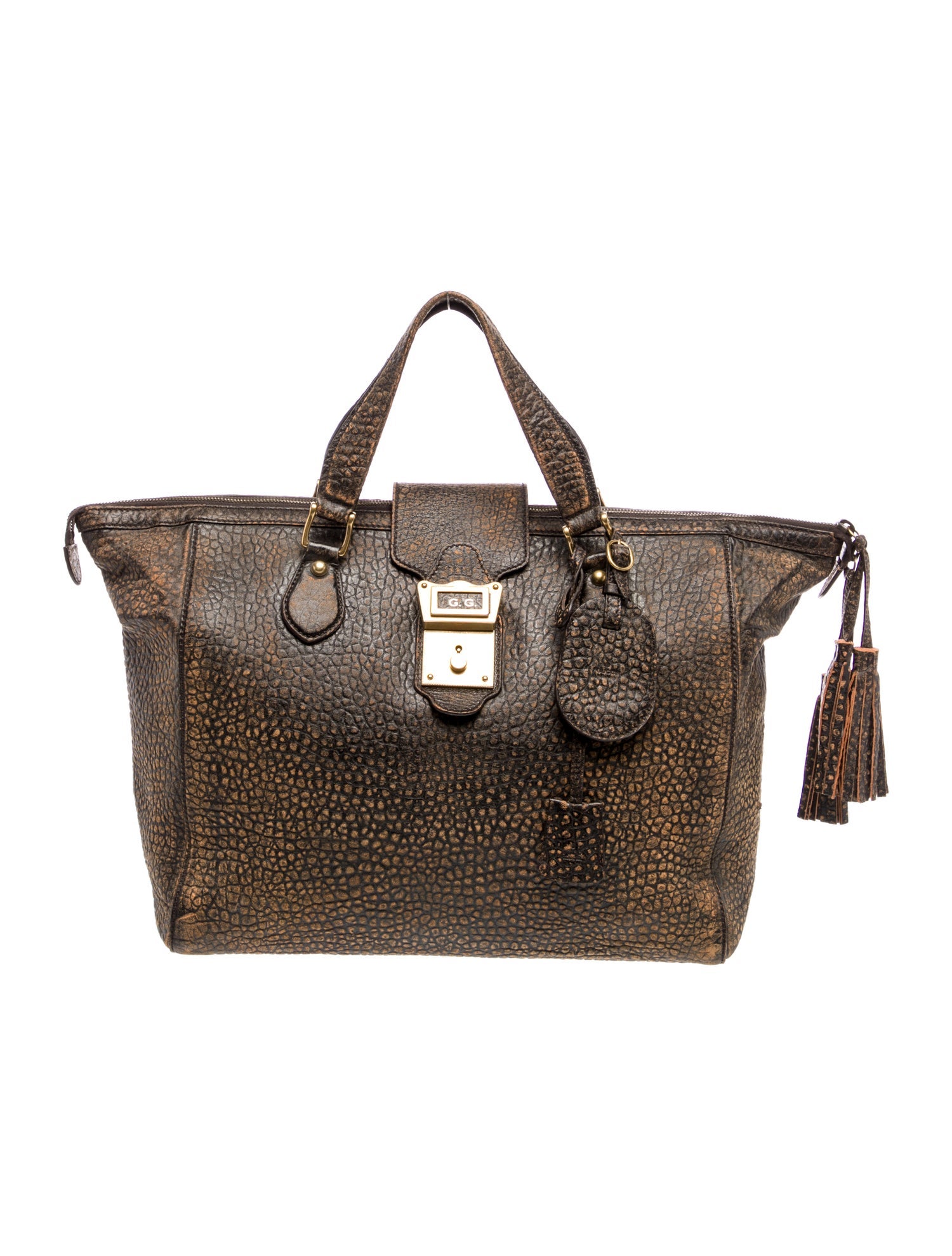 Gucci Leather Top Handle Bag