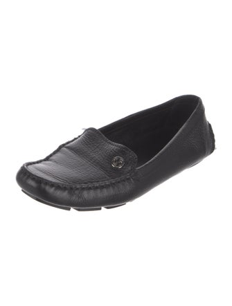 Gucci Interlocking G Logo Leather Loafers