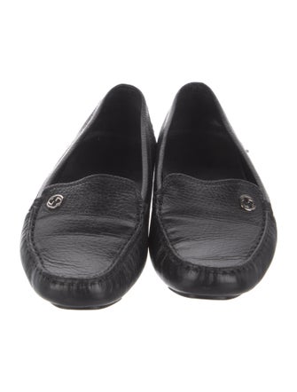 Gucci Interlocking G Logo Leather Loafers