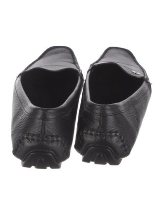 Gucci Interlocking G Logo Leather Loafers