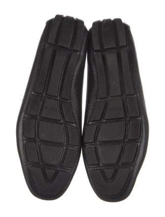 Gucci Interlocking G Logo Leather Loafers