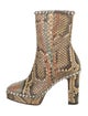 Gucci Python Animal Print Boots