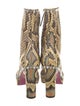 Gucci Python Animal Print Boots