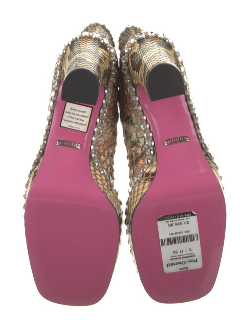 Gucci Python Animal Print Boots