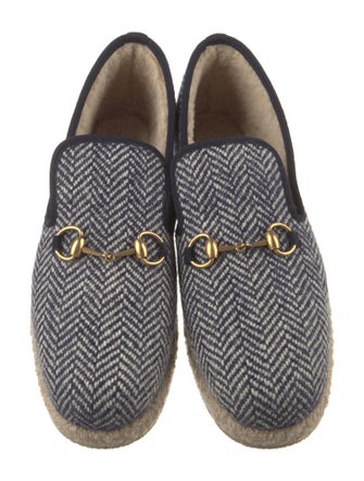 Gucci Wool Printed Loafers