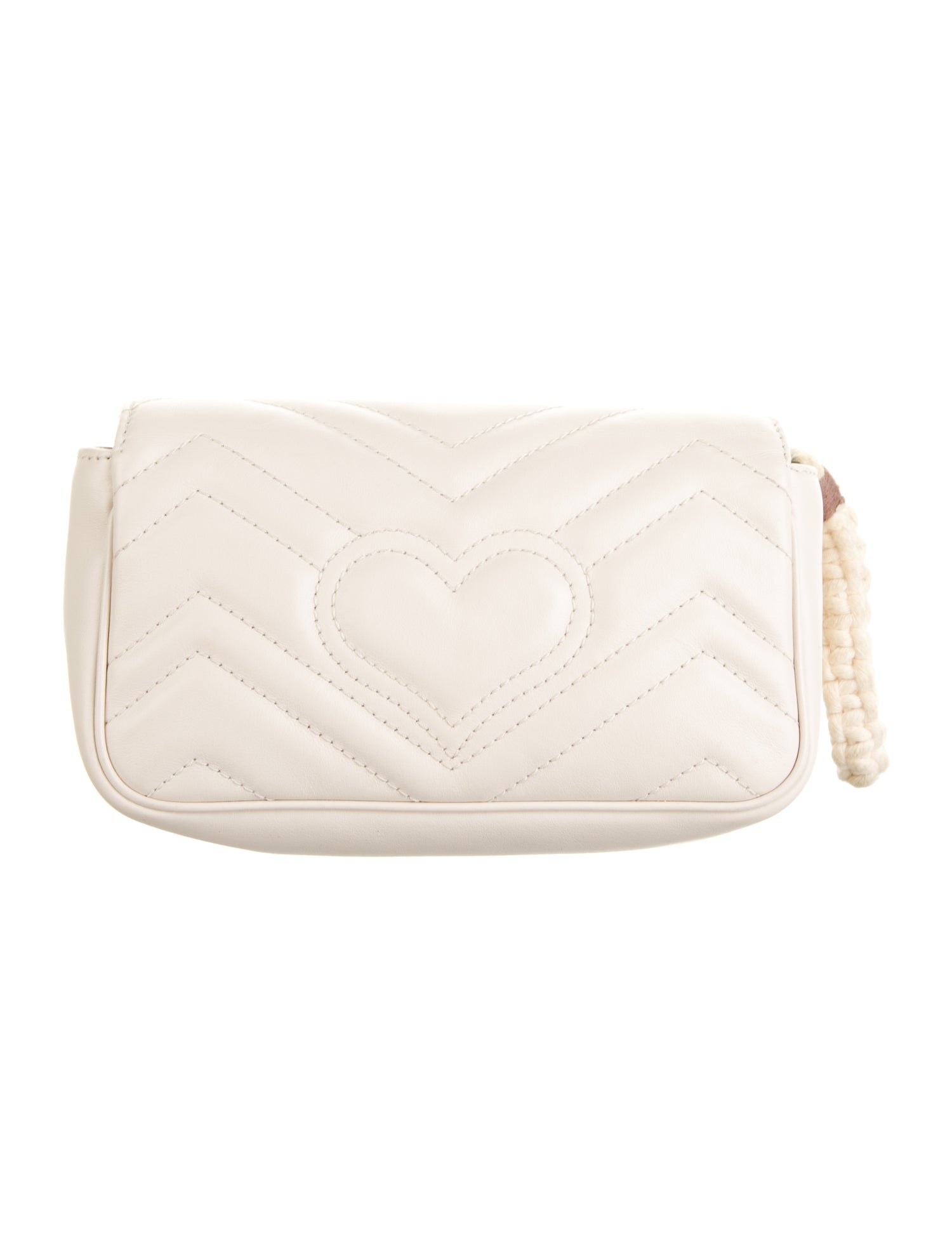 Gucci Logo Leather Cosmetic Bag