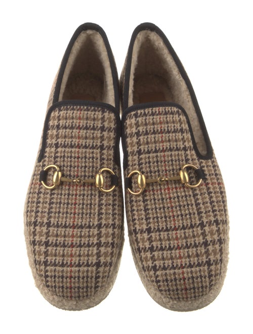 Gucci Wool Printed Loafers