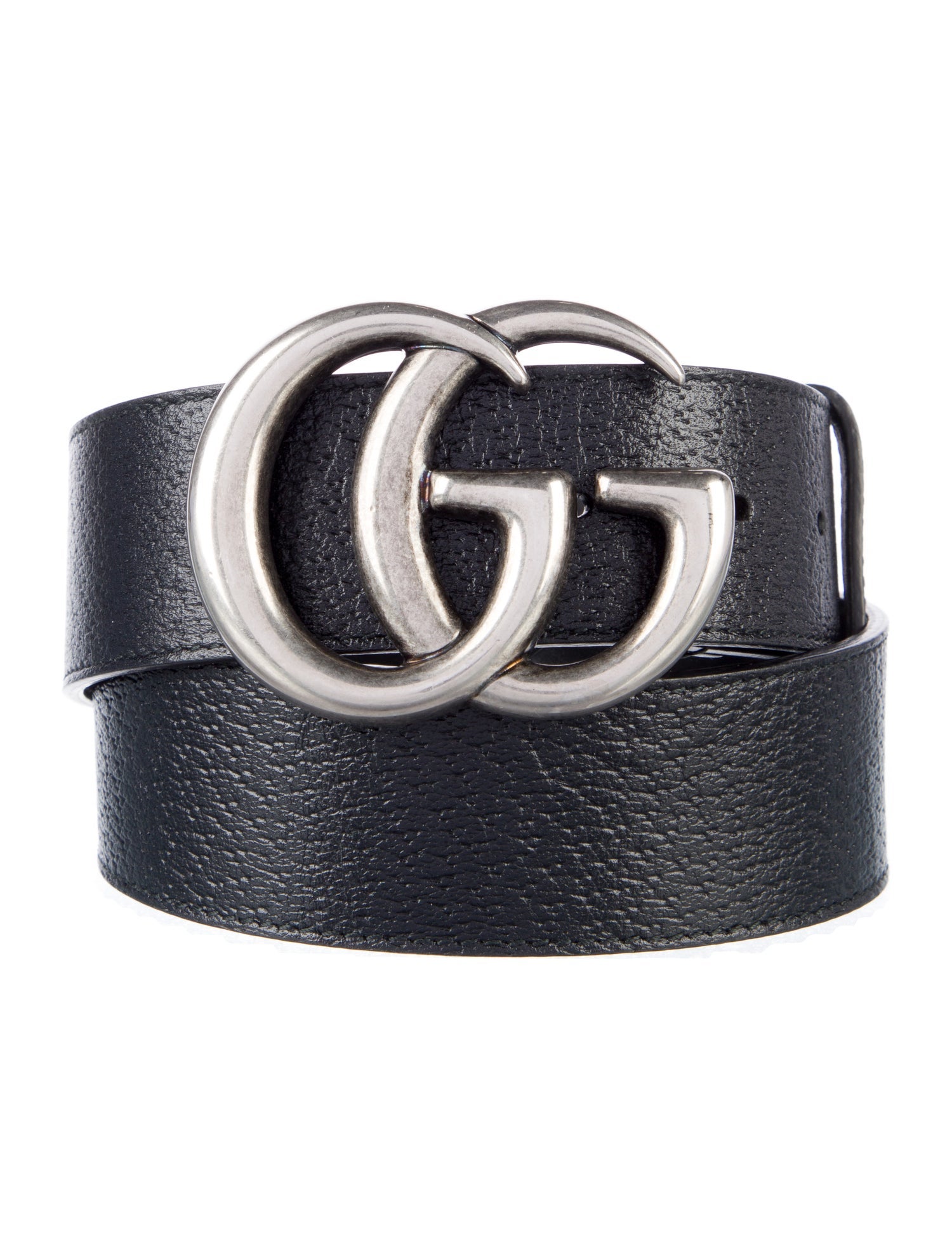Gucci Running GG Logo Leather Belt