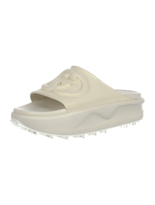Gucci Interlocking G Logo Rubber Slides