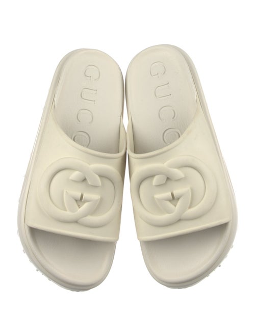 Gucci Interlocking G Logo Rubber Slides