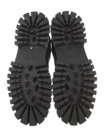 Gucci Canvas Leather Trim Embellishment Chelsea Boots