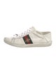 Gucci Web Accent Leather Sneakers