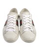 Gucci Web Accent Leather Sneakers