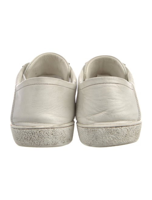 Gucci Web Accent Leather Sneakers