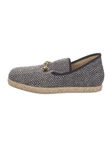 Gucci Loafers Wool Tweed Pattern UK 8 | 8.5