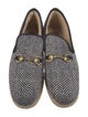 Gucci Wool Tweed Pattern Loafers