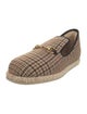 Gucci Wool Houndstooth Print Loafers