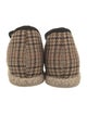 Gucci Wool Houndstooth Print Loafers