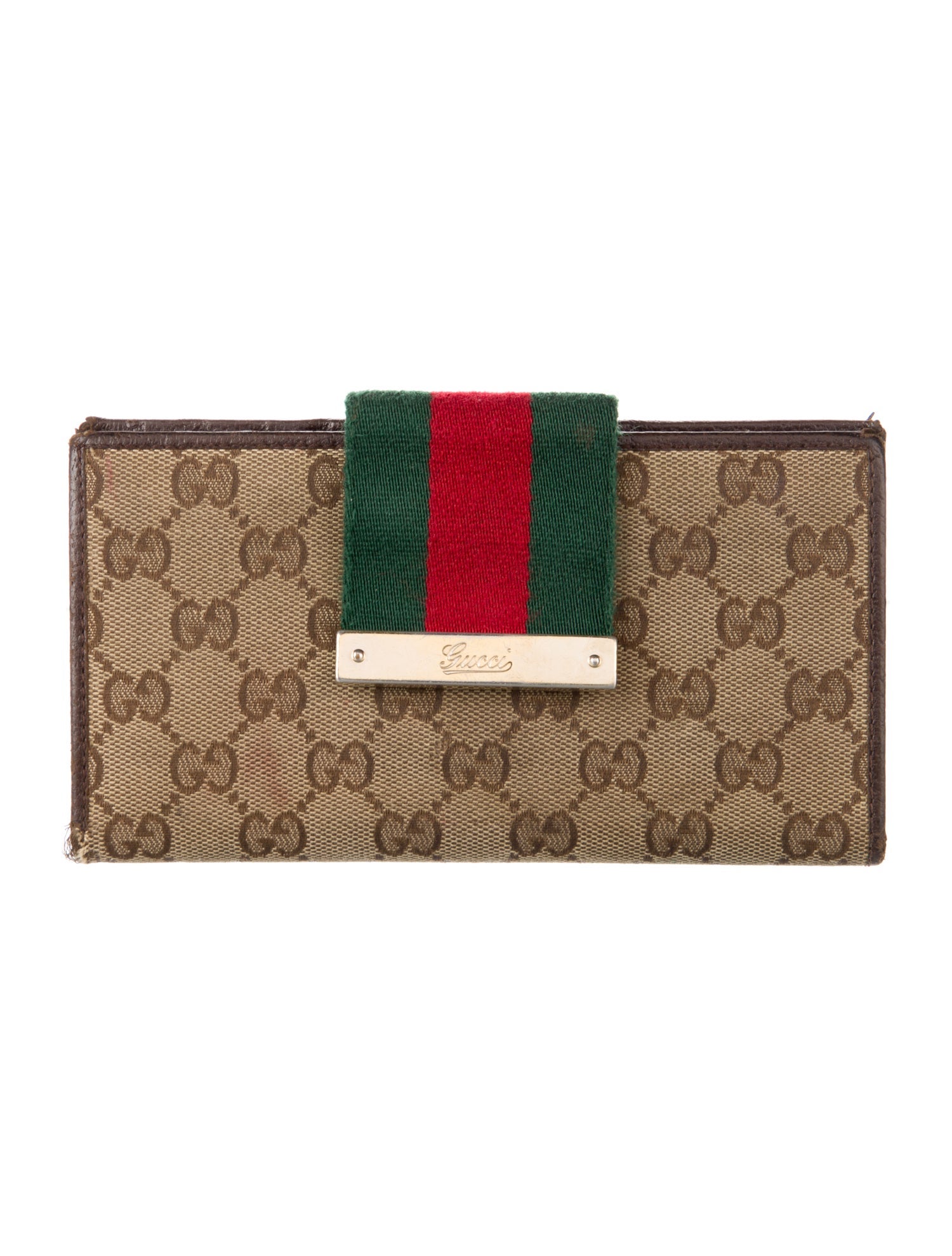 Gucci Vintage GG Canvas Continental Wallet