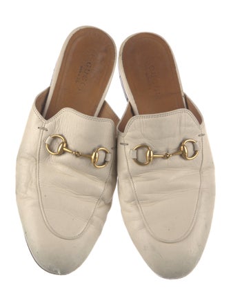 Gucci Horsebit Accent Leather Mules