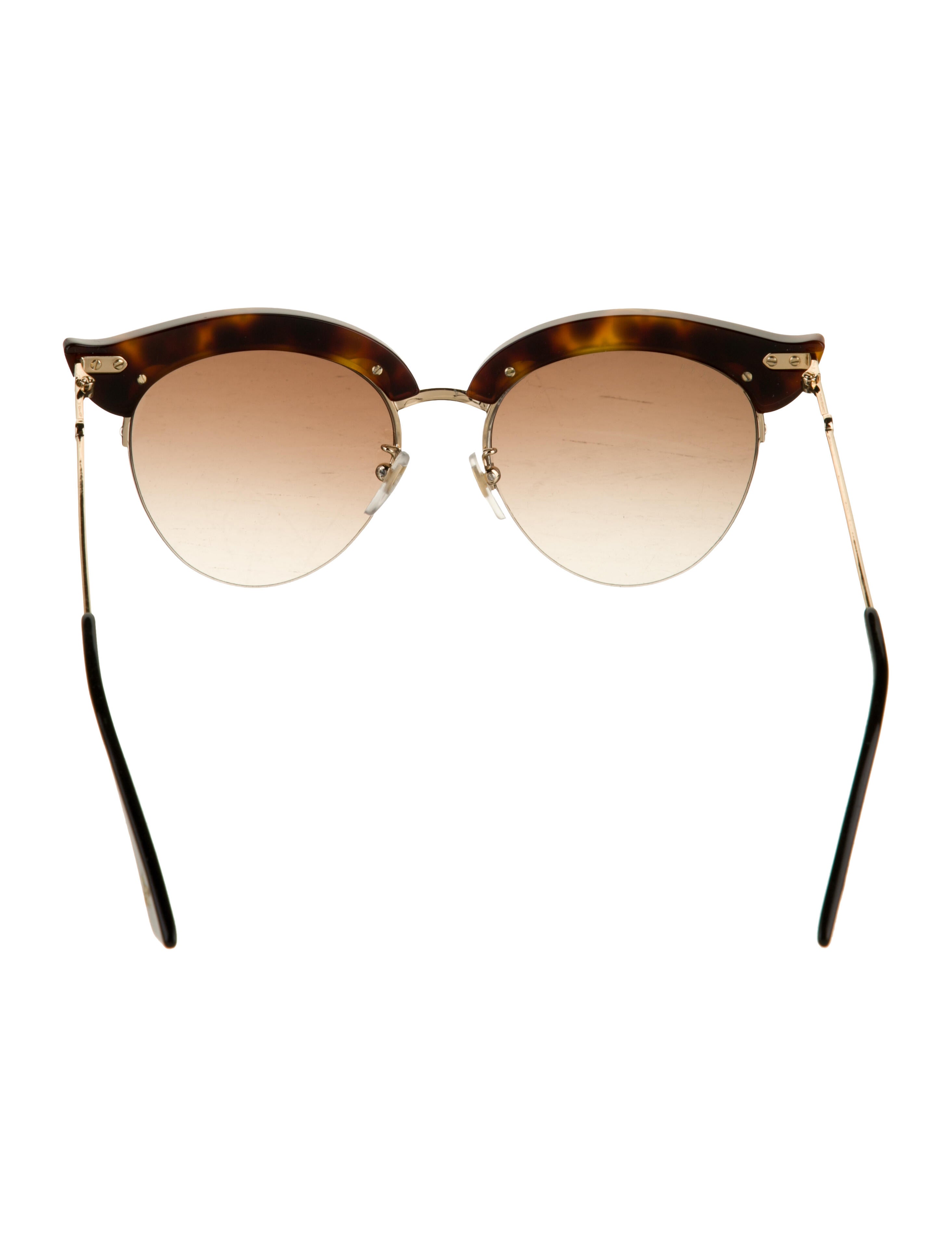 Gucci Faux Pearl Accents Cat-Eye Sunglasses