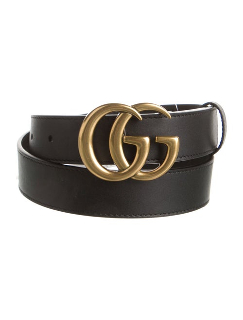 Gucci Double G Logo Skinny Belt